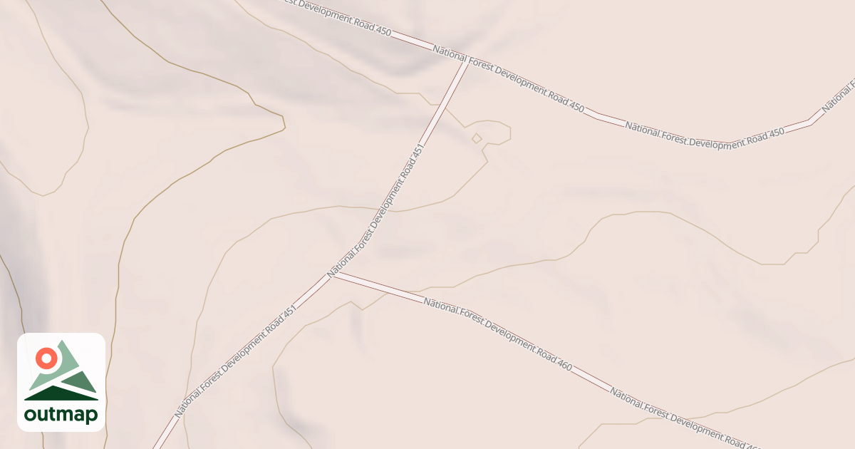 Map of USFS Motor Vehicle Use Map Roads {5E77FC51-5005-487D-BB92-55D56318A001}
