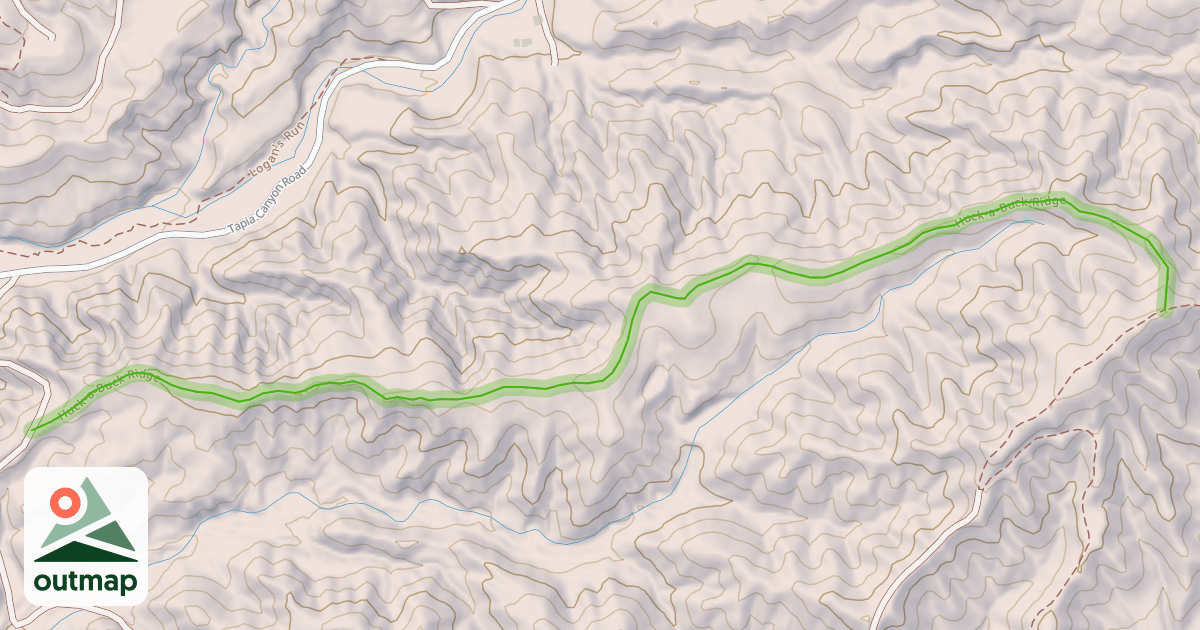 Map of Huck-a-Buck Ridge