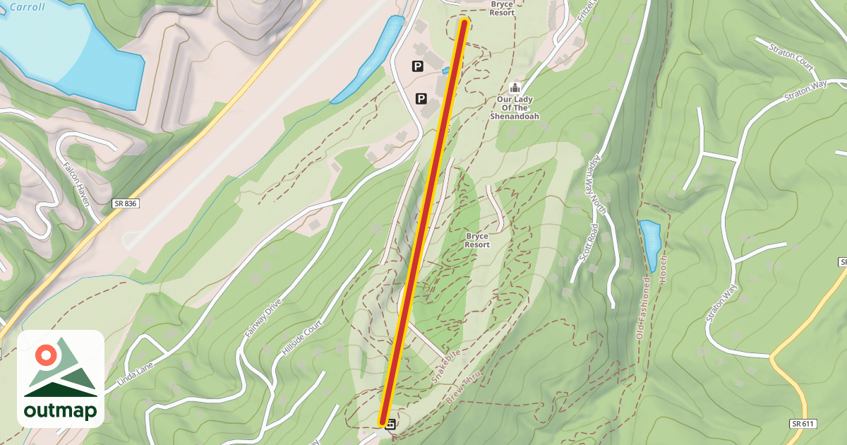 Map of Chairlift #1