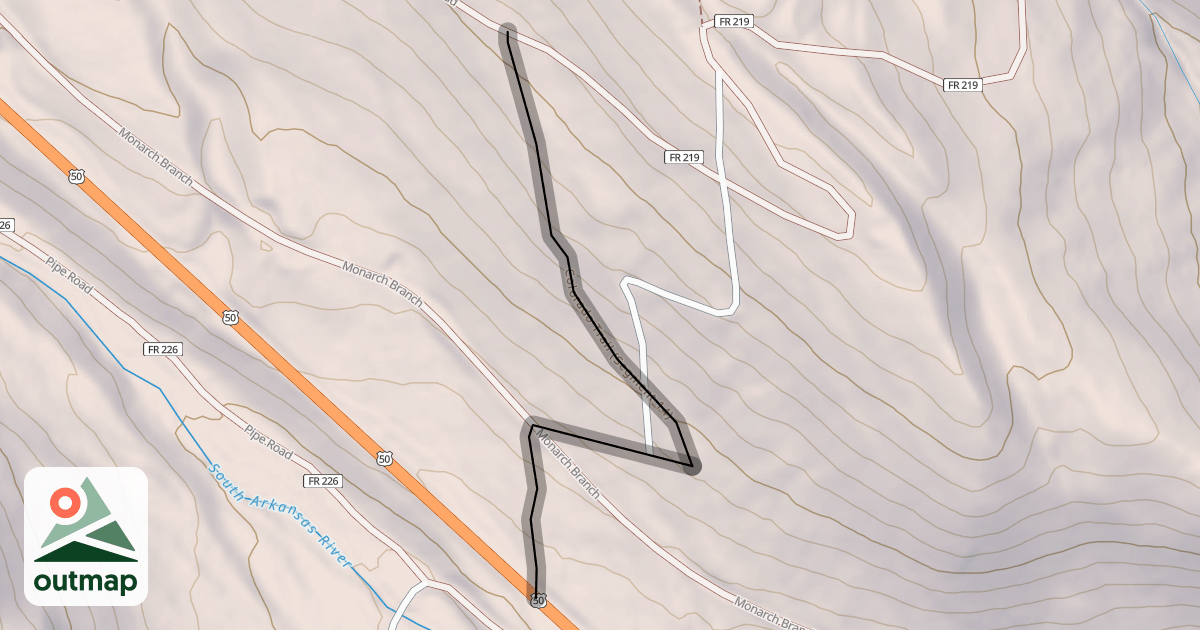 Map of Colorado Trail (Segment 14)