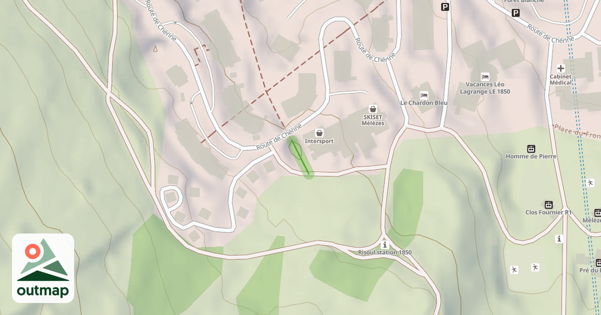 Map of Pelinche
