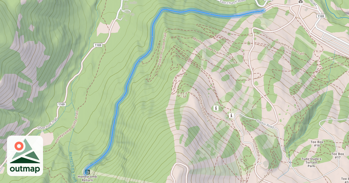 Map of Honeycomb Canyon Trail