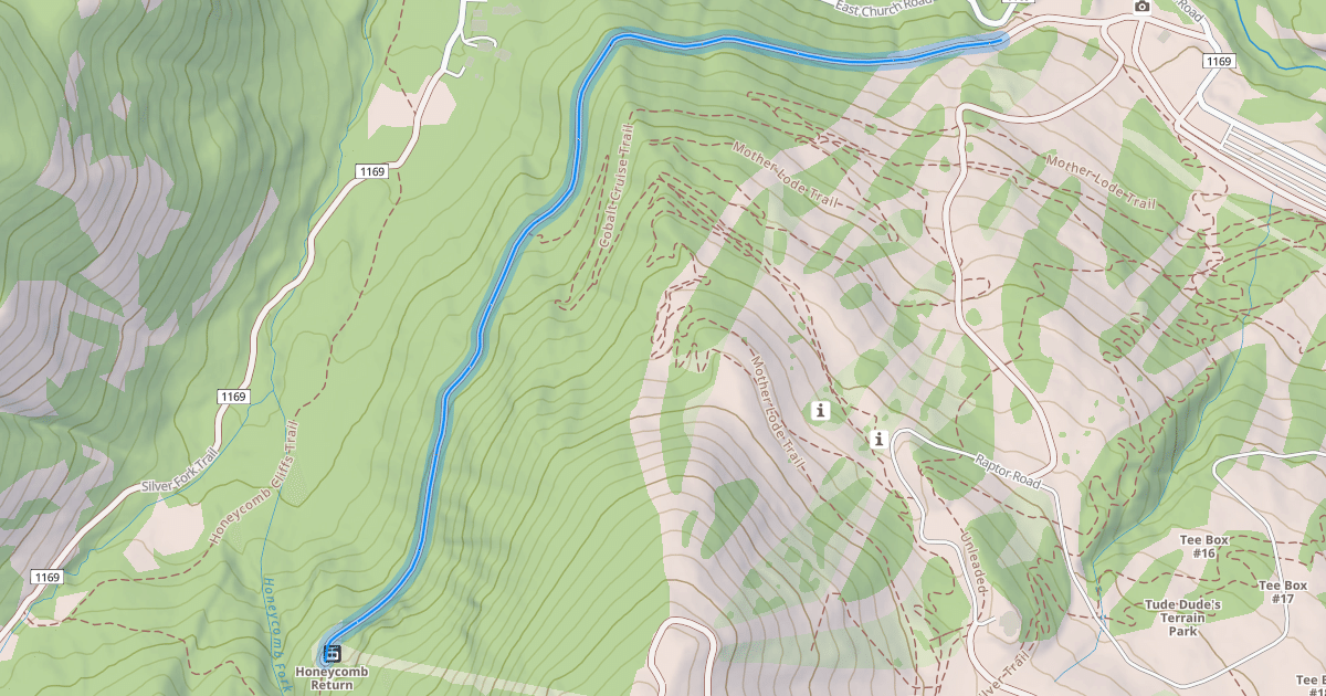Map preview of Honeycomb Canyon Trail