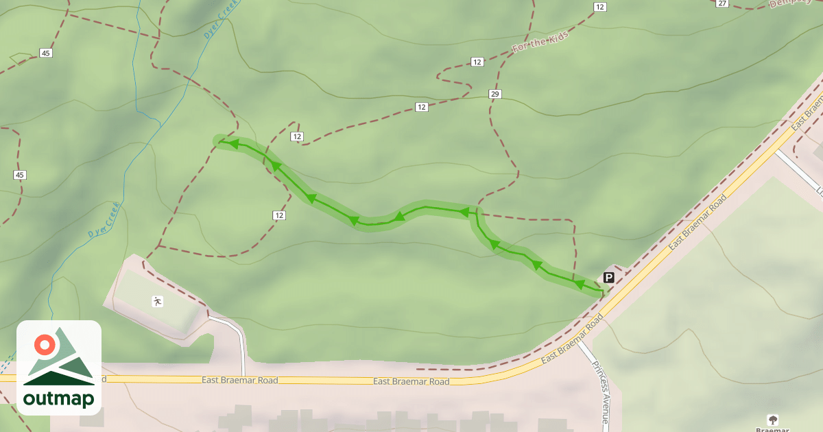Map of Braemar Trail