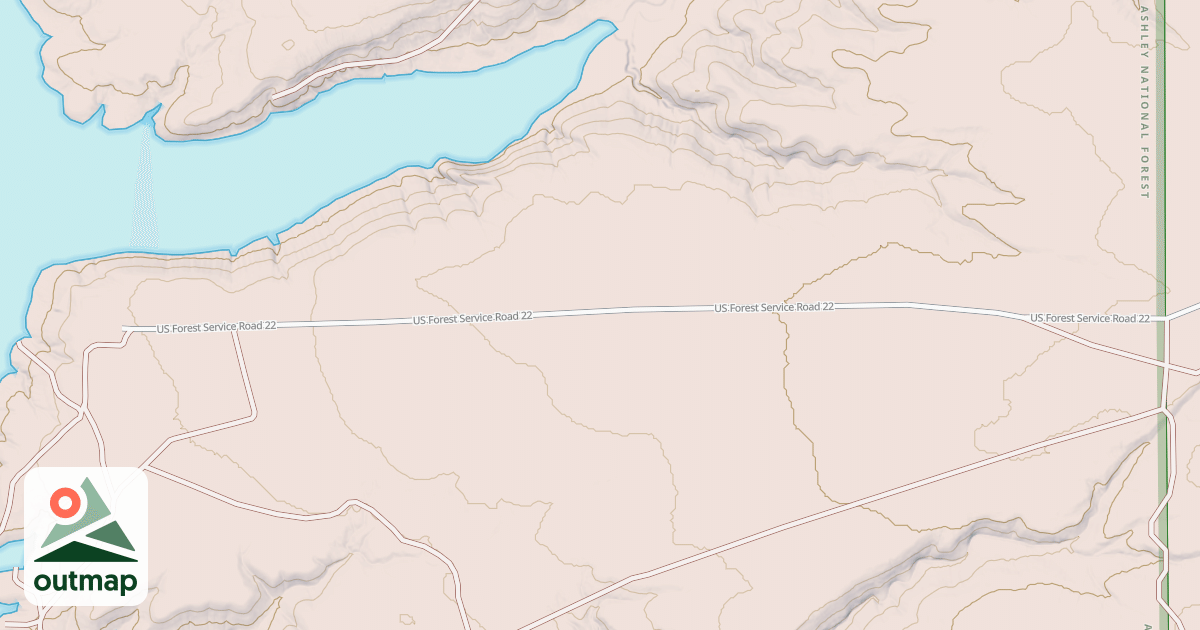 Map of BRINEGAR RANCH