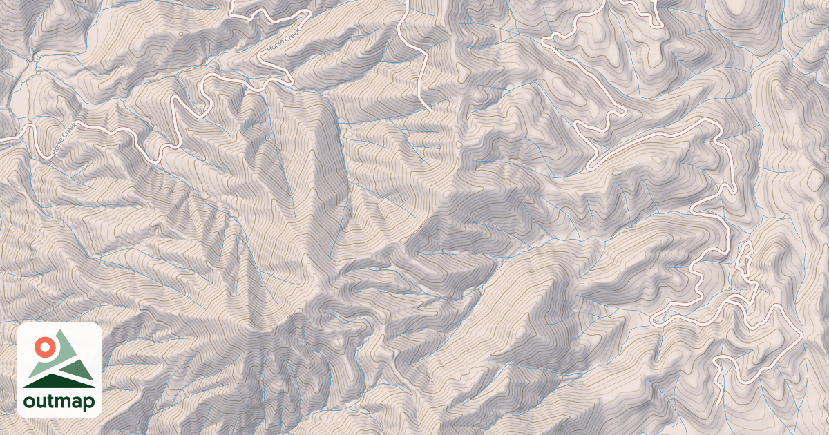 Map of Bagley Mtn