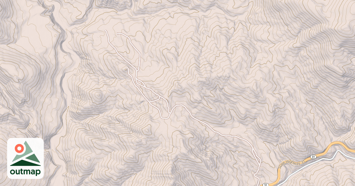 Map of Piney Pass