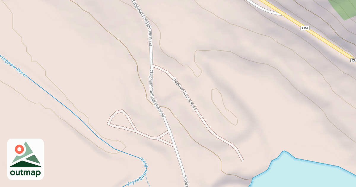 Map of CHAPMAN SPUR A