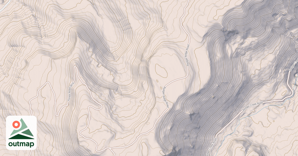 Map of BADGER RDG
