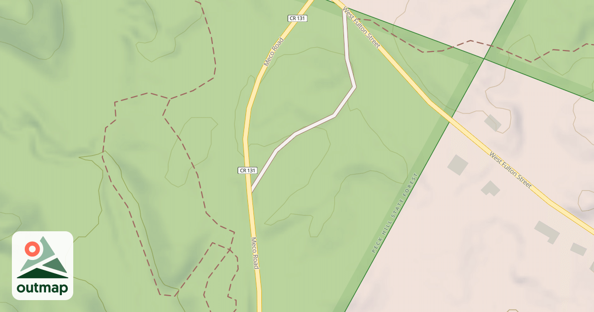 Map of Unnamed Trail