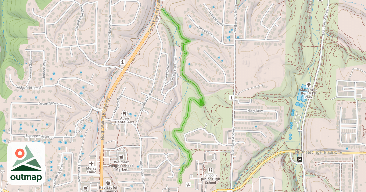 Map of Tristan's Trail
