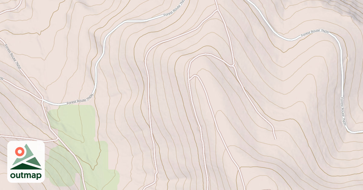 Map of USFS Motor Vehicle Use Map Roads {156C90E9-6DC5-4A37-91B3-57D52666F28E}