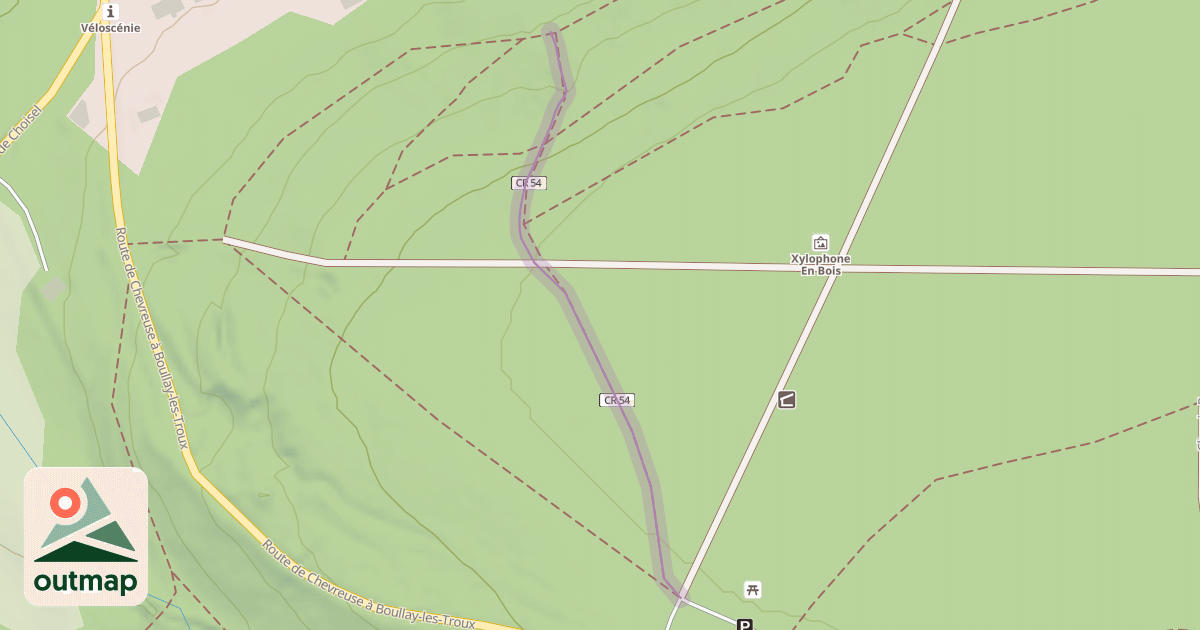 Map of Chemin de Chevreuse à Méridon