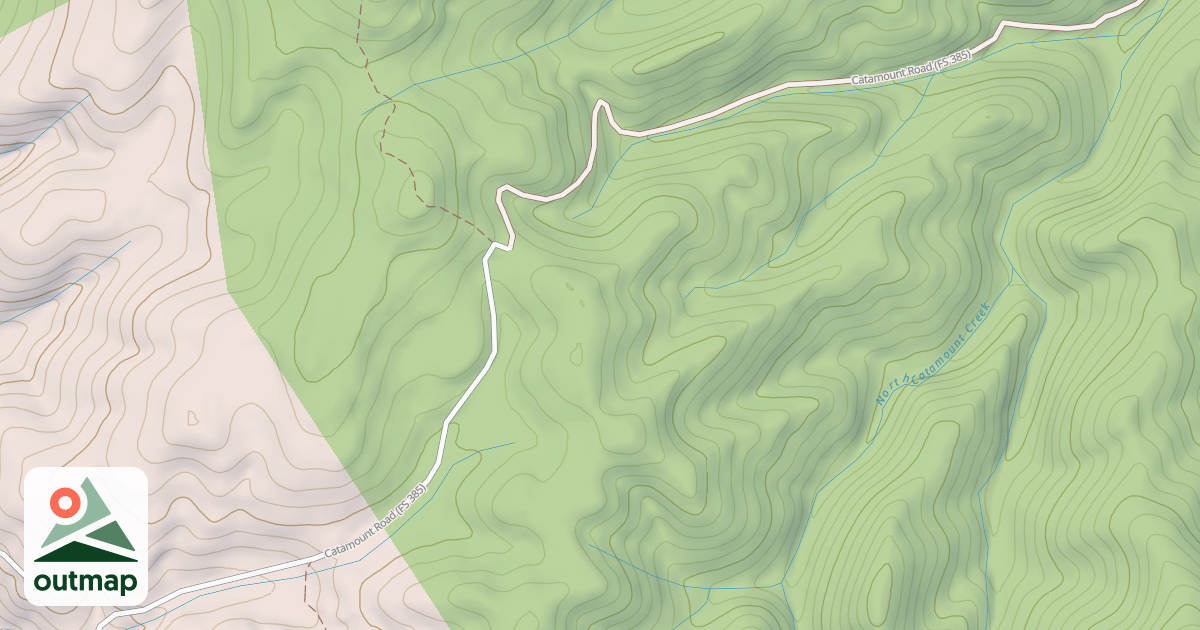 Map of CATAMOUNT