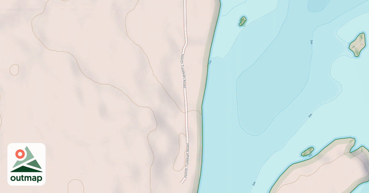 Map of NORTH TUXEKAN ROAD