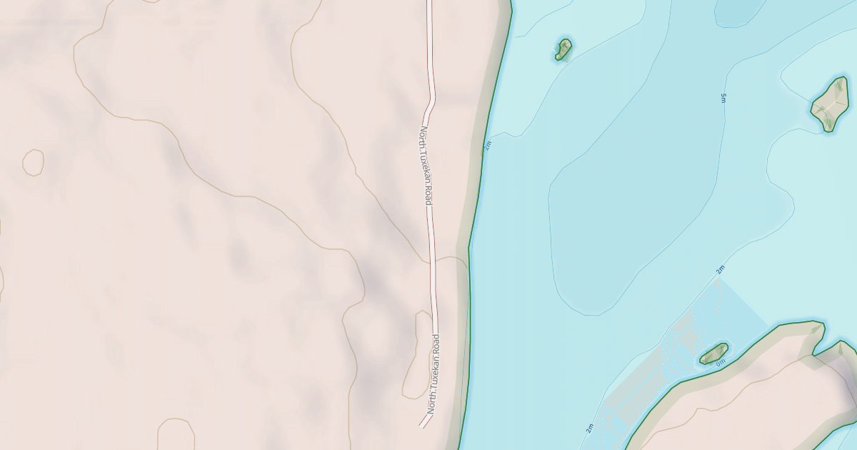 Map preview of NORTH TUXEKAN ROAD