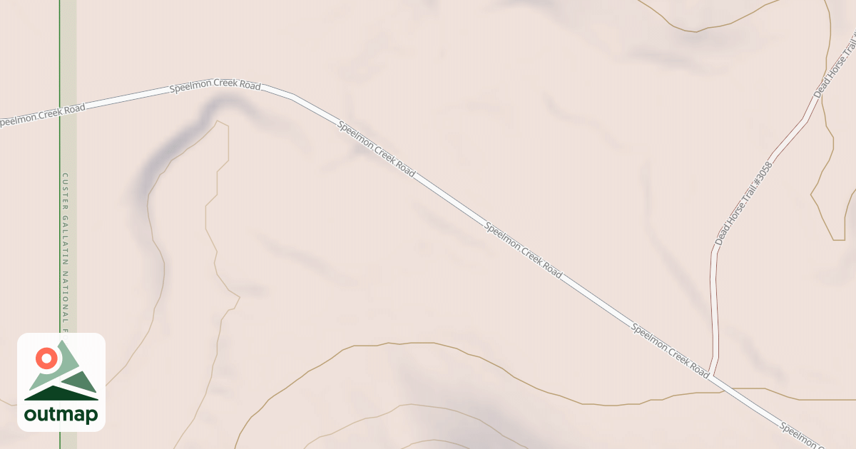 Map of SPEELMON CR.