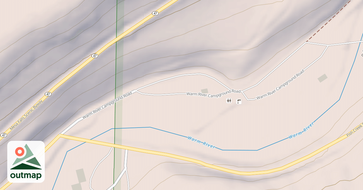 Map of WARM RIVER CG SPUR