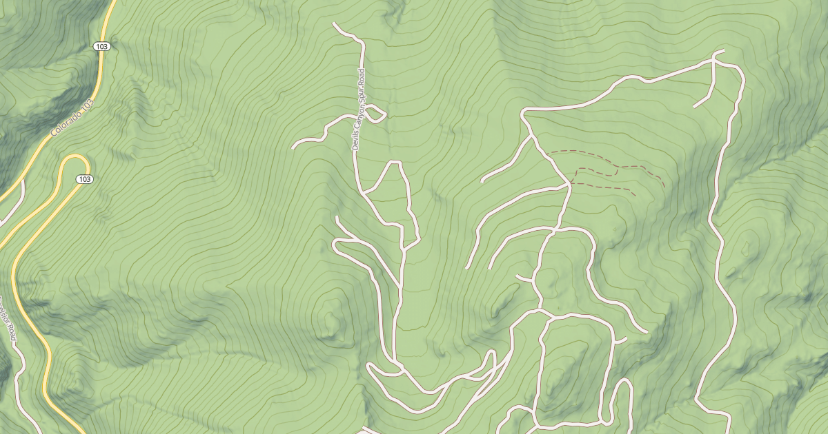 Map preview of DEVILS CANYON SPUR