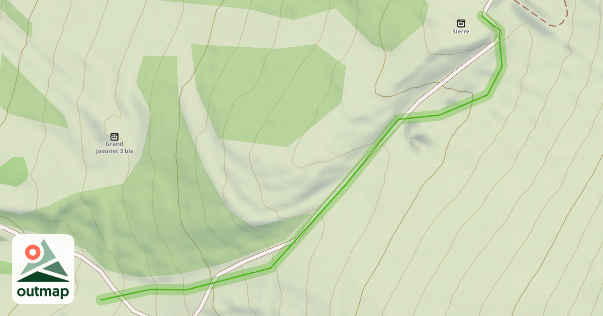 Map of Combe Fangeat