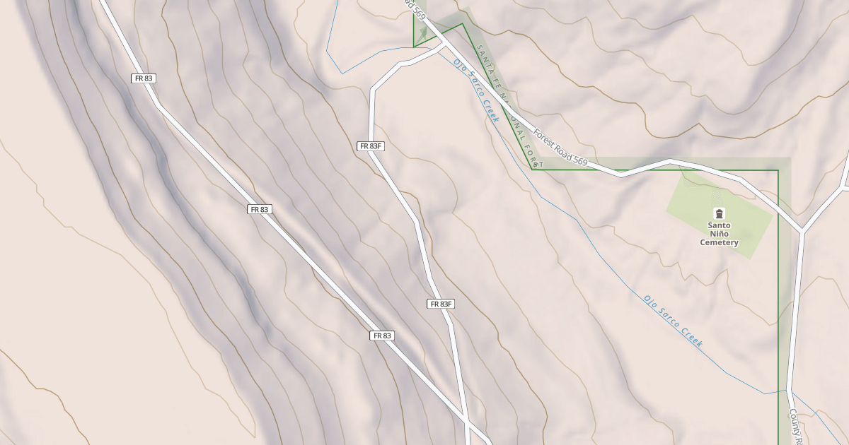 Map preview of USFS National Forest System Roads {6CADCA90-A3DE-416E-AA8E-05C1A84981DD}