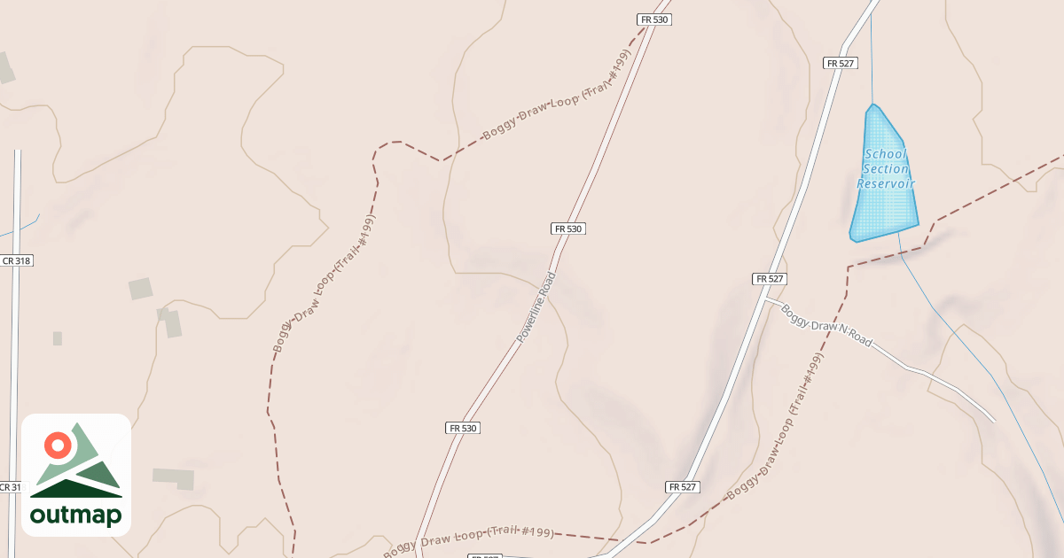 Map of Boggy Lower Loop