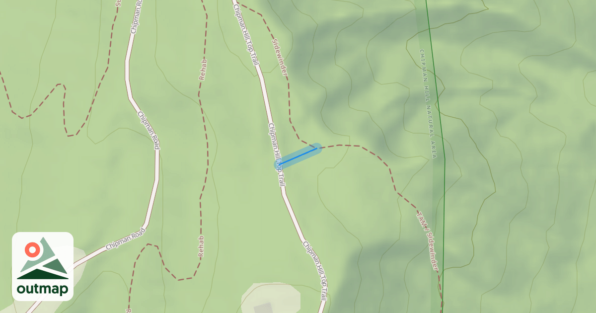 Map of Trail Around Middlebury