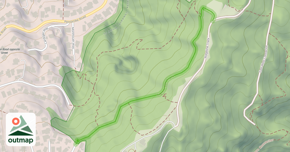 Map of Glamorgan Track