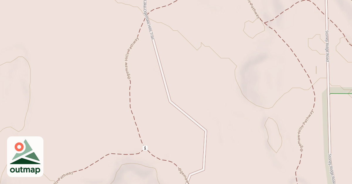 Map of Ambrose Lake To Ogemaw Hills Trail