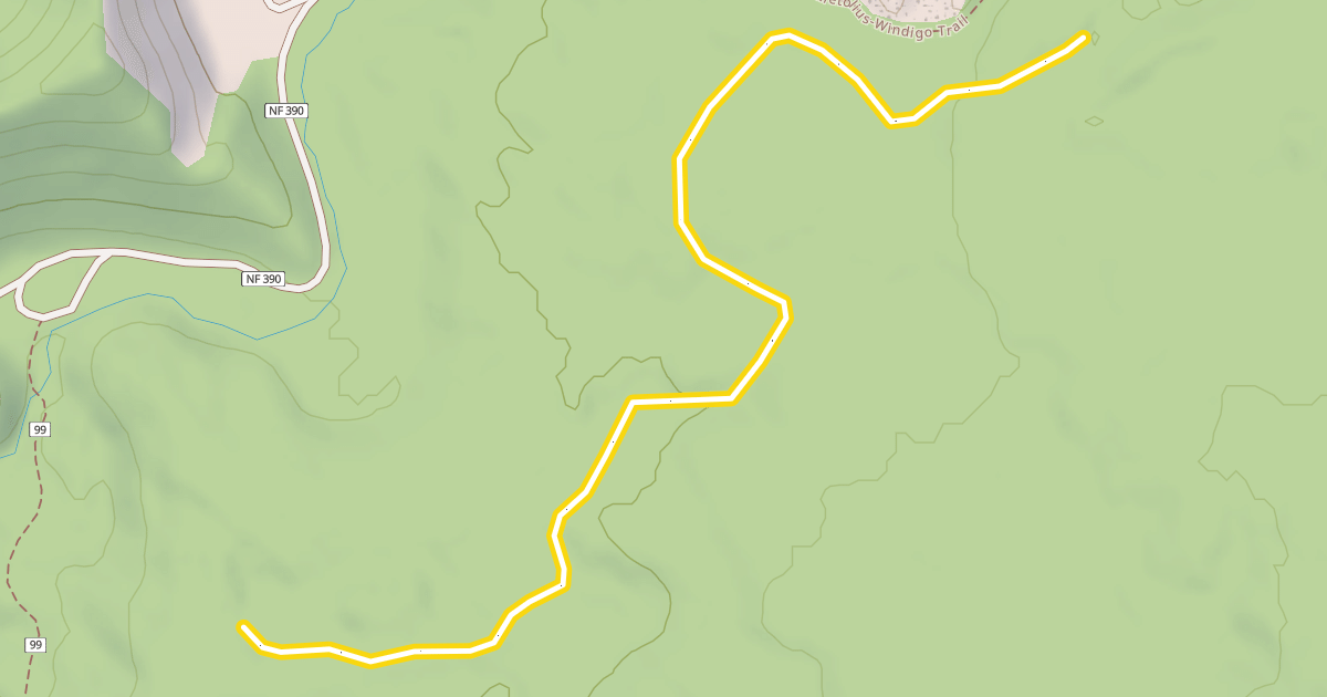 Map preview of Woody's Way