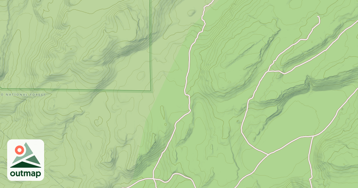 Map of USFS Motor Vehicle Use Map Trails 7518