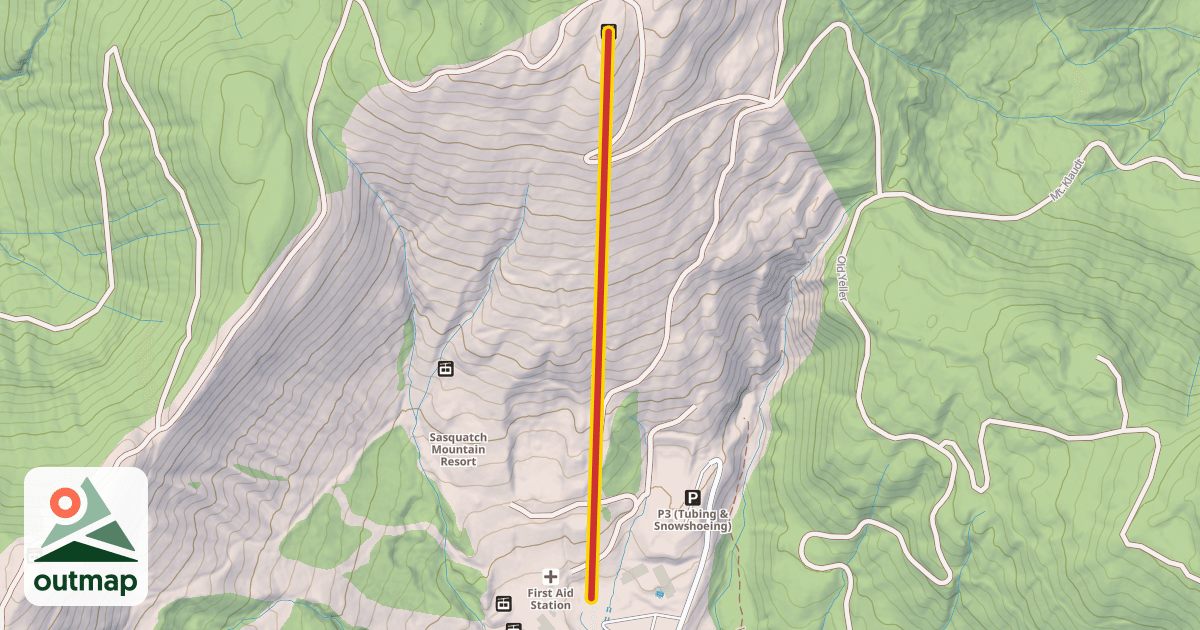 Map of Sasquatch Triple