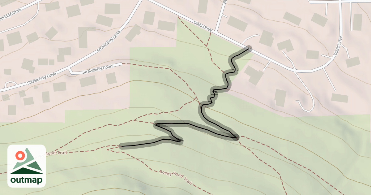 Map of Rocky Road Trail