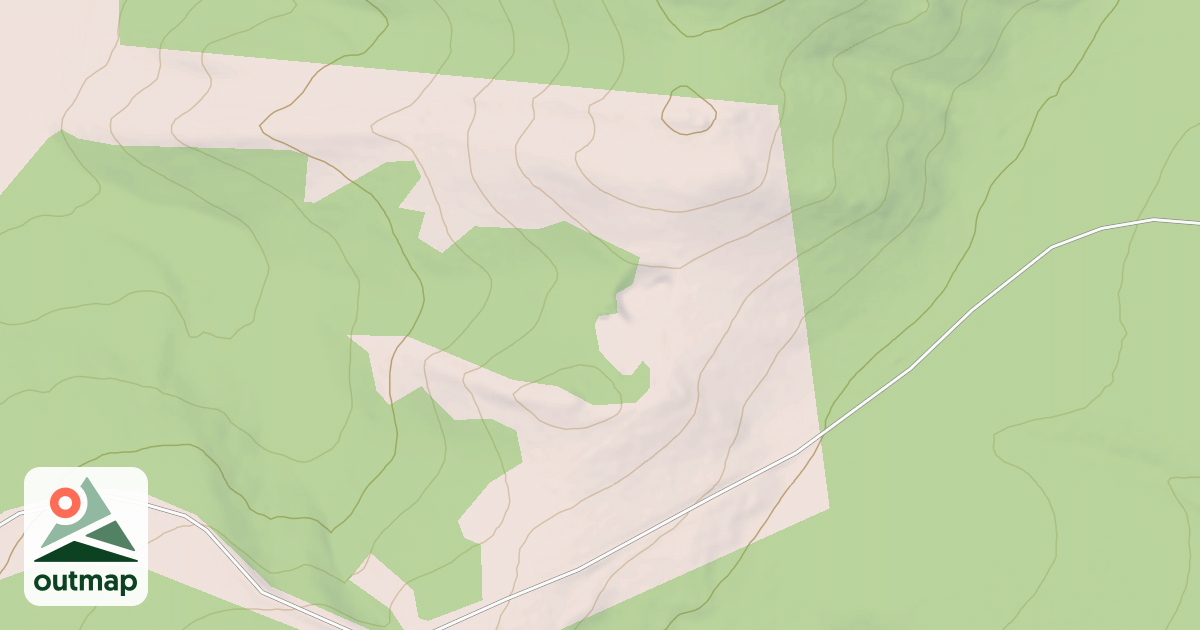 Map of DIVIDE PEAK SPUR 1B