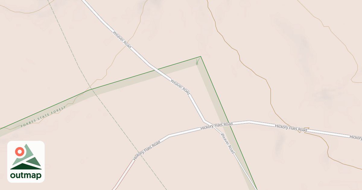 Map of Laurel Highlands Snowmobile Trail (Northern)