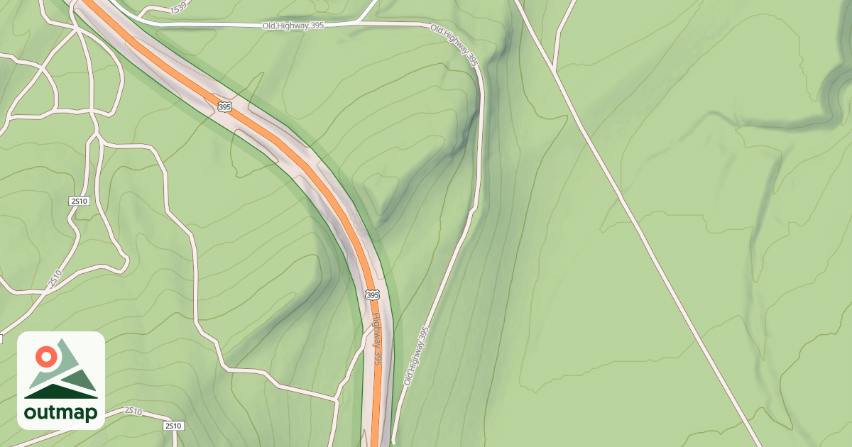 Map of 40 MI CURVE VIEWPT