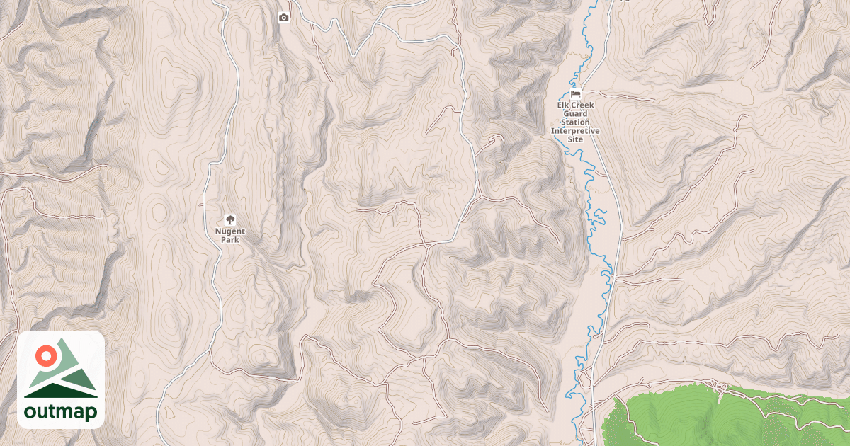 Map of HAMS FORK RIDGE