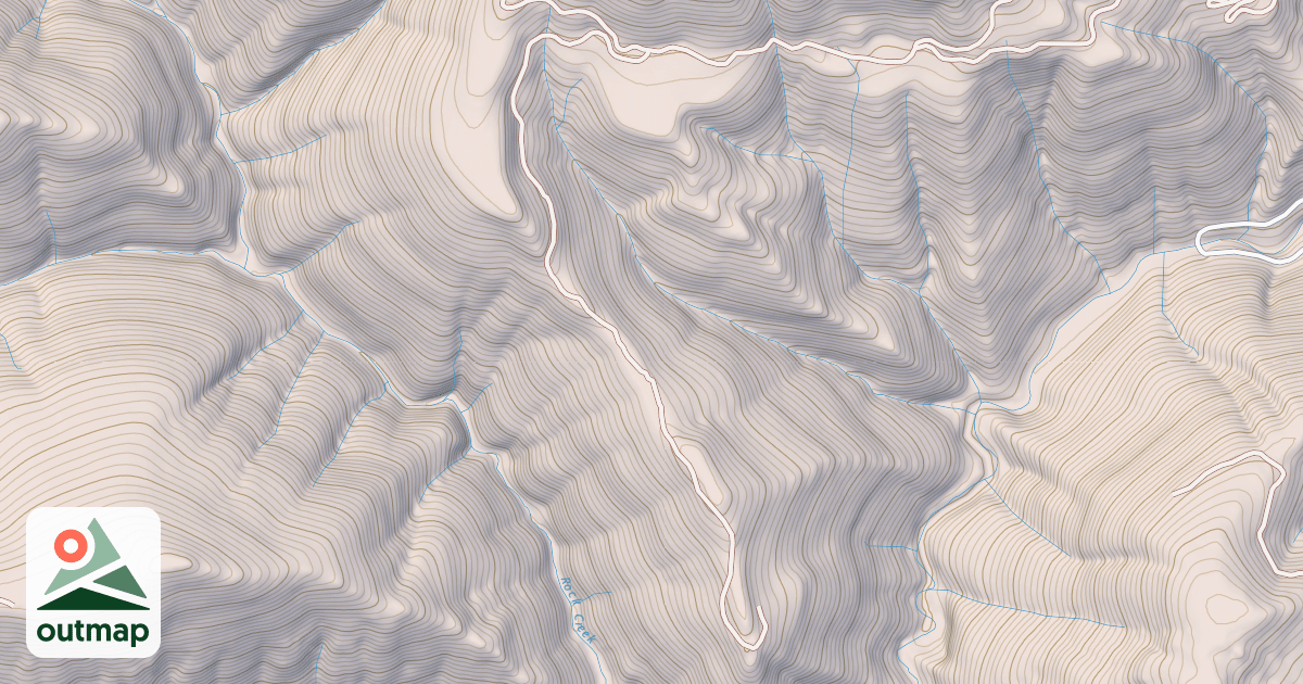 Map of BALDWIN ROCK