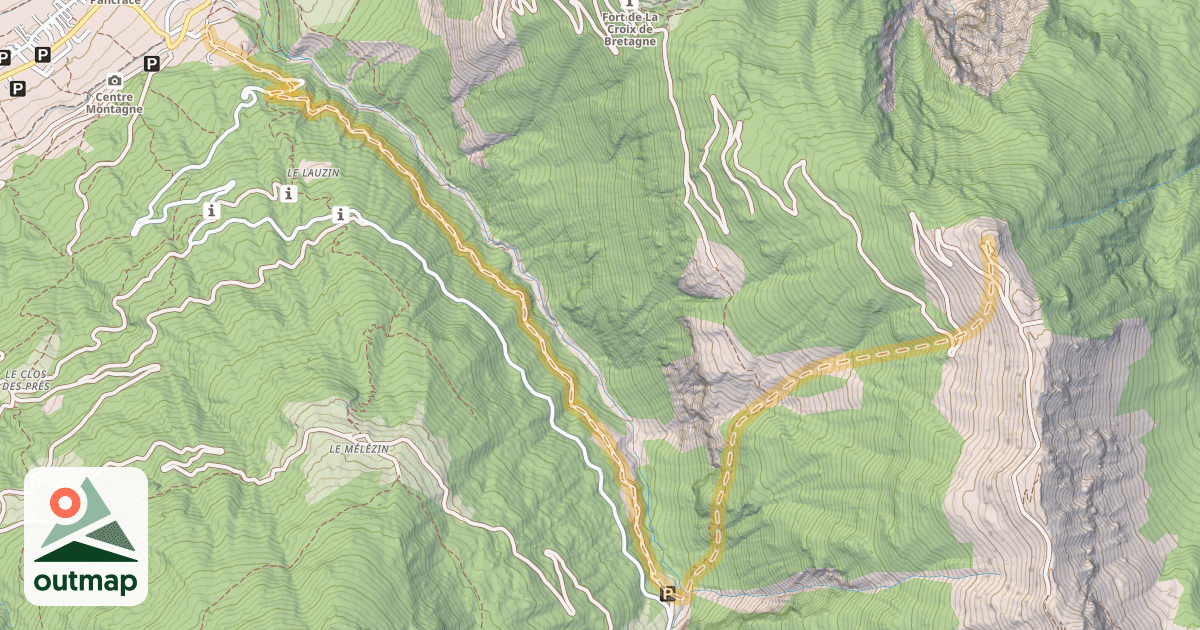 Map of Ancien Fort de la Grande Maye — Villar-Saint-Pancrace