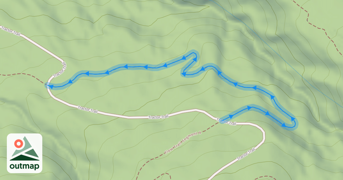Map of Flow Trail Segment 5