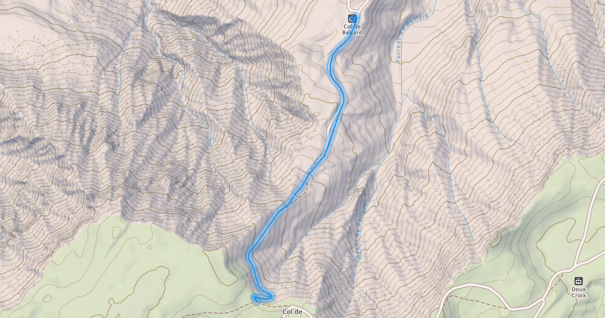 Map preview of Col de Bellard