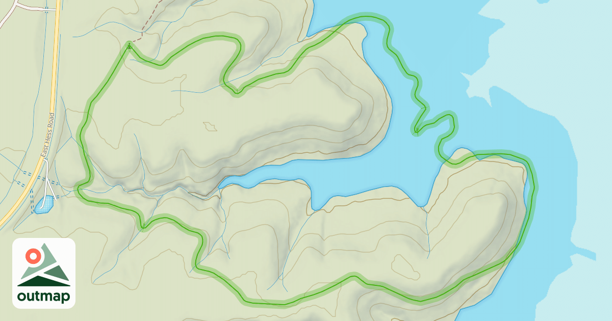 Map of Coyote Run Loop