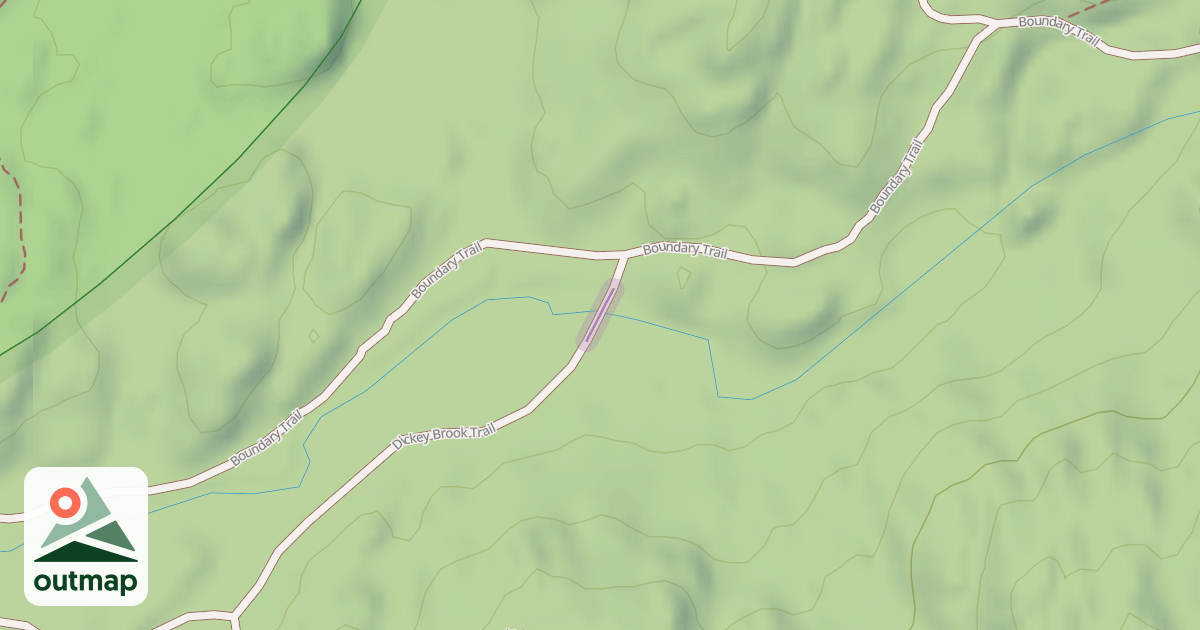 Map of Dickey Brook Trail