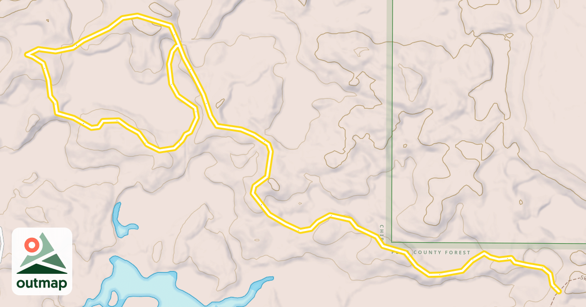 Map of Ski Trail