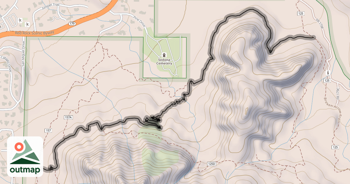 Map of Hog Wash Trail