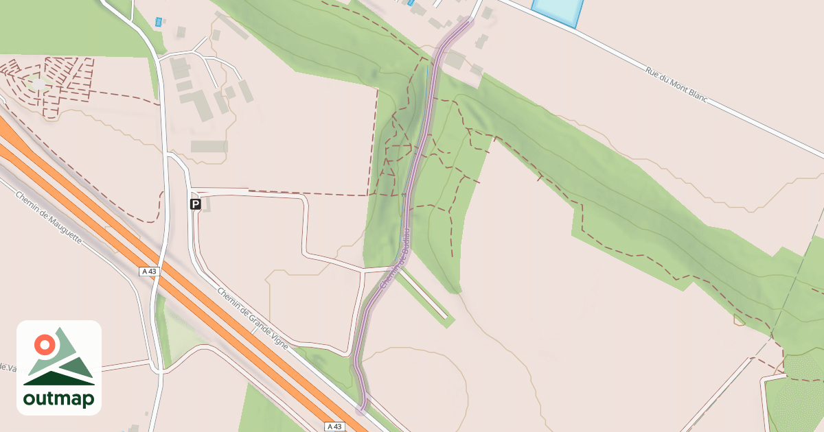 Map of Chemin de Budiau