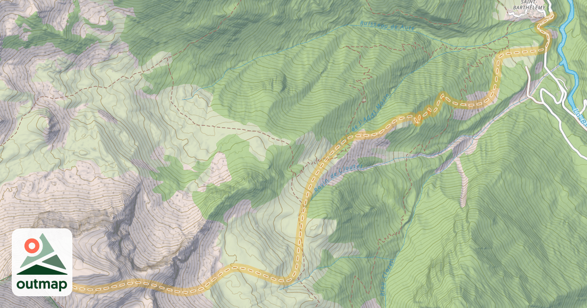 Map of Neillière — Saint-Barthélémy