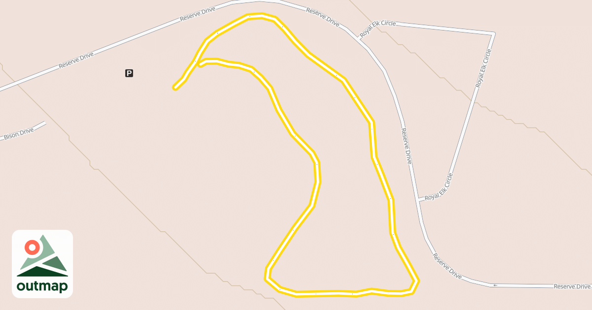 Map of Teton Reserve Nordic Trail