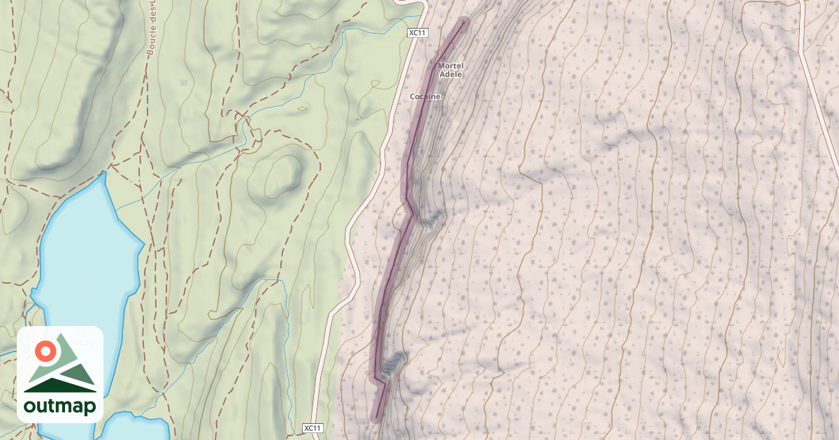 Map of Climbing Crag