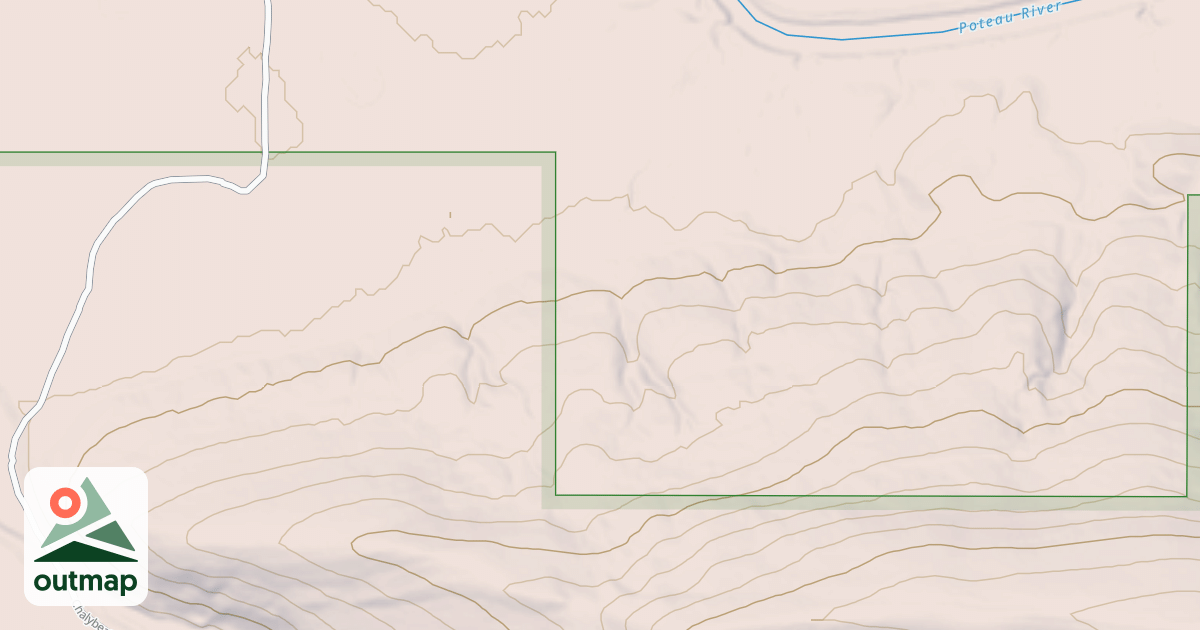 Map of POTEAU RIVER